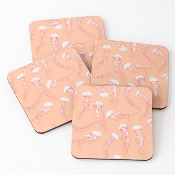 Item preview, Jellyfish Pattern - Peach Fuzz designed and sold by Elizabeth Weglein.
