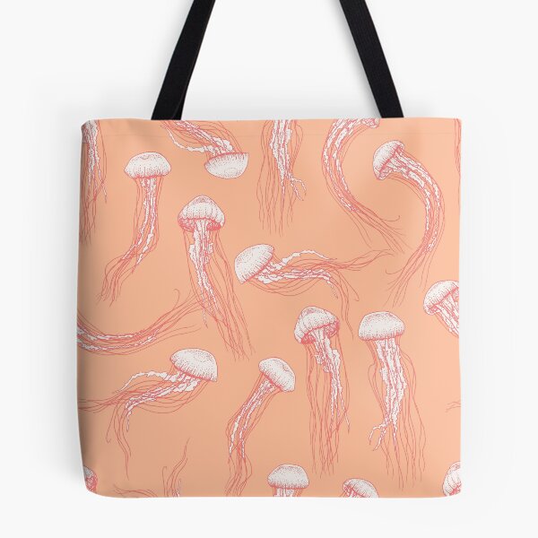 Item preview, Jellyfish Pattern - Peach Fuzz designed and sold by Elizabeth Weglein.
