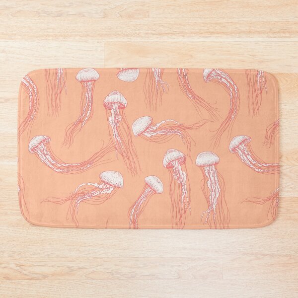 Item preview, Jellyfish Pattern - Peach Fuzz designed and sold by Elizabeth Weglein.