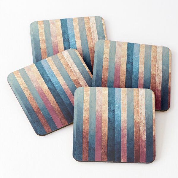 Item preview, Copper and Navy vertical stripes designed and sold by Humberto Braga.