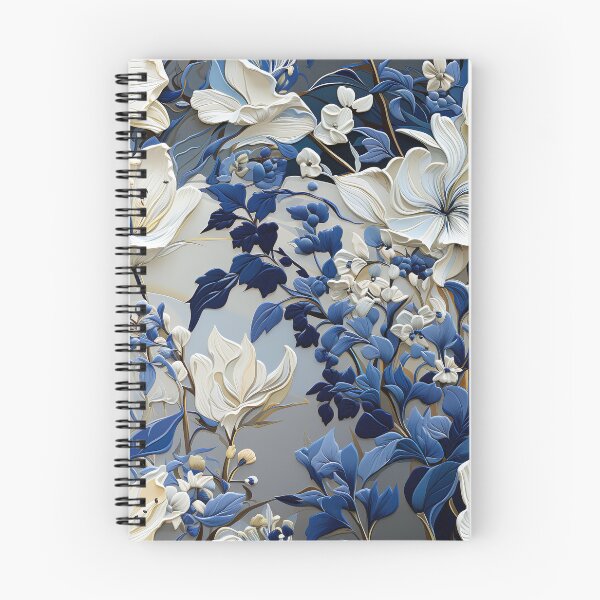 Item preview, Delphinium Tile 28: Sky Dancers in Sapphire and Moonlight on Towering Leafy Thrones designed and sold by TheBrainArt.