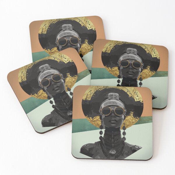 Item preview, Artistic Afrofuturism portrait designed and sold by Doooriginals.