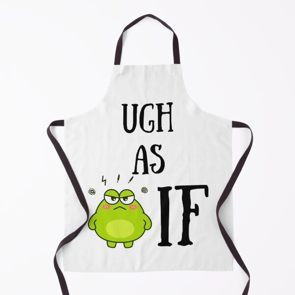 Item preview, Ugh as if, funny grumpy frog designed and sold by BritishDelights.