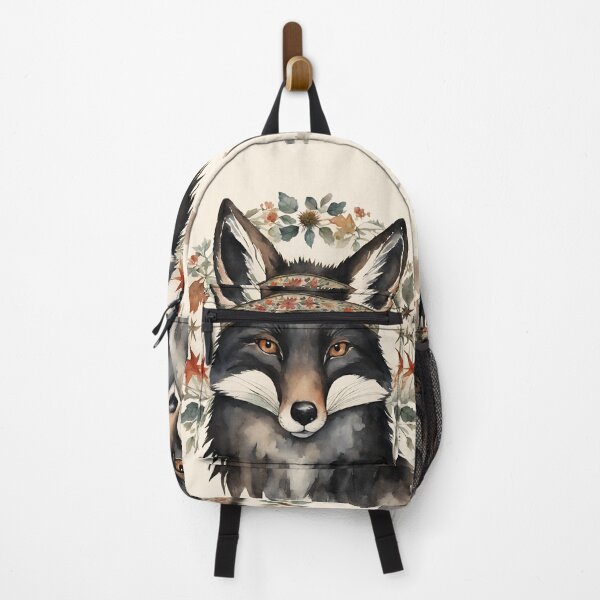 Item preview, Black Fox Woodland Floral designed and sold by FantasyMama.