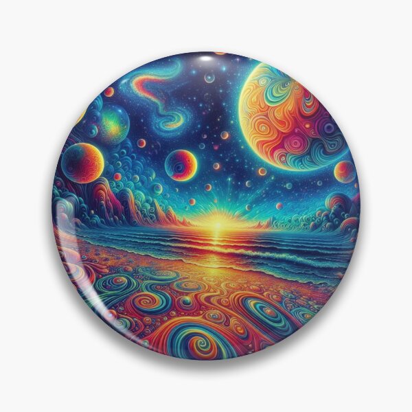 Item preview, Crazy psychedelic beach under stars designed and sold by silence28.