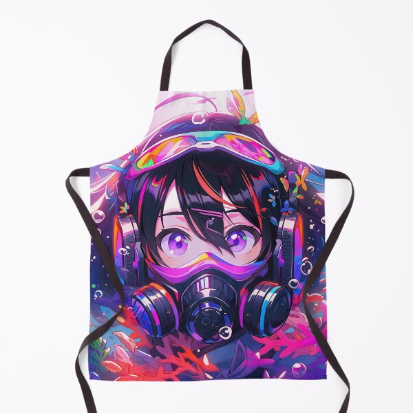 Item preview, Underwater Fantasy Scuba Diver Anime Girl designed and sold by bubblegoth.