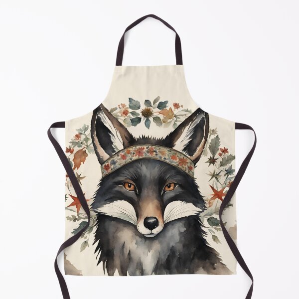 Item preview, Black Fox Woodland Floral designed and sold by FantasyMama.