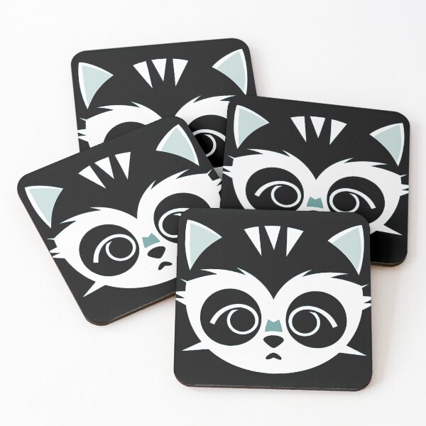 Item preview, Cute raccoon in a minimalist design designed and sold by randrdesign.