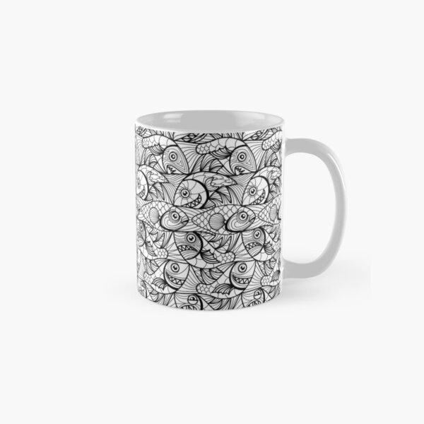 Item preview, Eschefish black and white drawing designed and sold by maxsomma.it.
