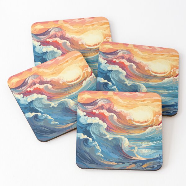 Item preview, Colorful Sunny Waves designed and sold by Humberto Braga.
