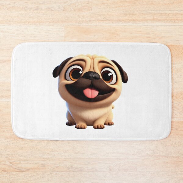 Item preview, Cute and happy pug puppy dog  designed and sold by clearviewstock.