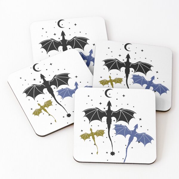 Item preview, Trio of Black, Gold and Navy Dragons designed and sold by Celticrose721.
