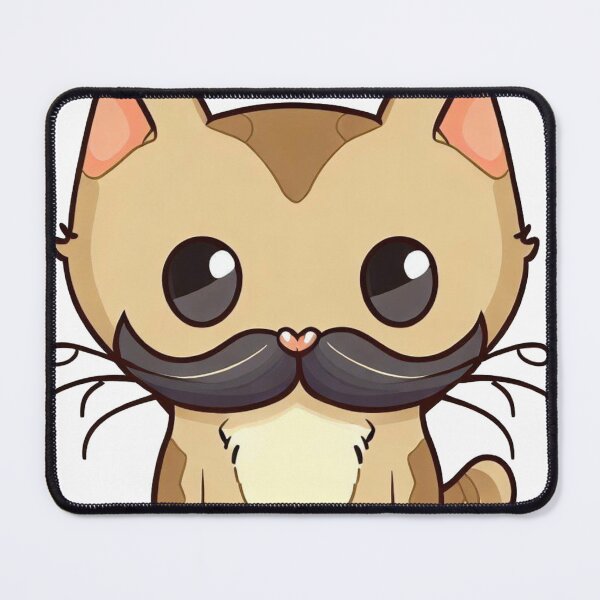 Item preview, Cat Mustache, cute funny, cat miaw designed and sold by Cr320.