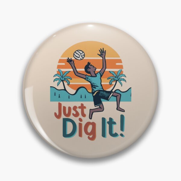 Item preview, Just Dig It Beach Volleyball palyer serving the ball  Cool Vintage designed and sold by UrbanGraphixs.