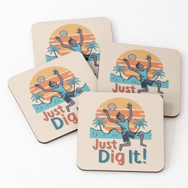 Item preview, Just Dig It Beach Volleyball palyer serving the ball  Cool Vintage designed and sold by UrbanGraphixs.
