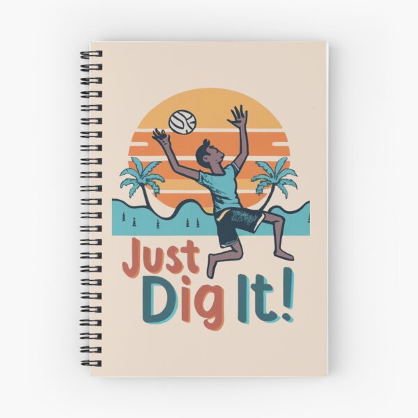 Item preview, Just Dig It Beach Volleyball palyer serving the ball  Cool Vintage designed and sold by UrbanGraphixs.
