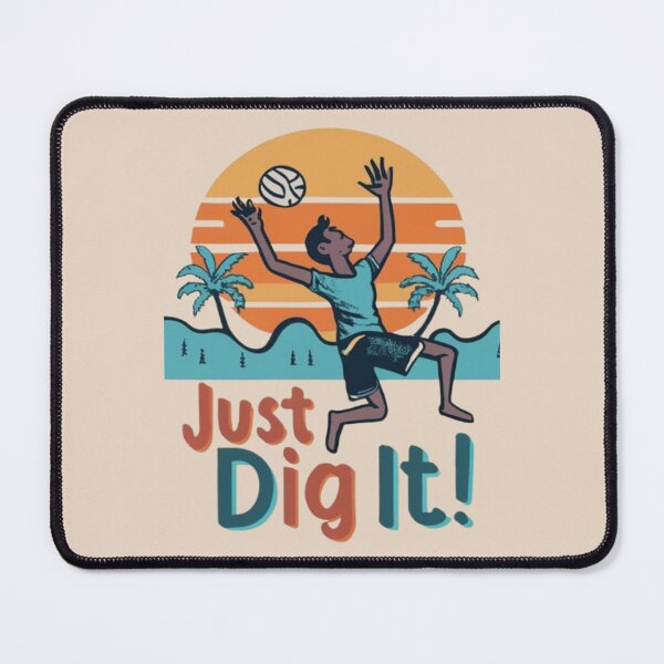 Item preview, Just Dig It Beach Volleyball palyer serving the ball  Cool Vintage designed and sold by UrbanGraphixs.