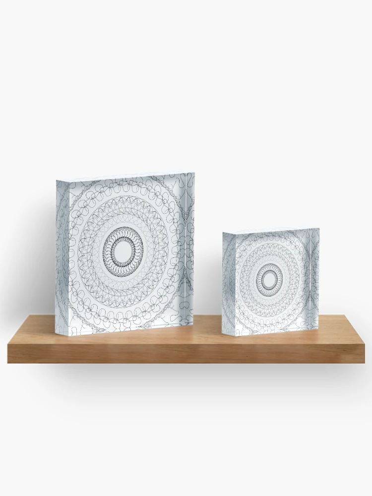 Thumbnail 3 of 5, Acrylic Block, Programmer Cloth Graphical Visualization Line Art designed and sold by R4CProject.