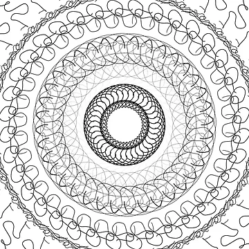Artwork thumbnail, Programmer Cloth Graphical Visualization Line Art by R4CProject