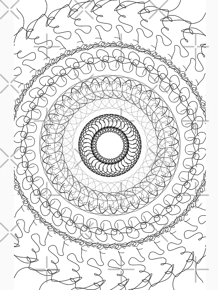 Thumbnail 4 of 4, V-Neck T-Shirt, Programmer Cloth Graphical Visualization Line Art designed and sold by R4CProject.