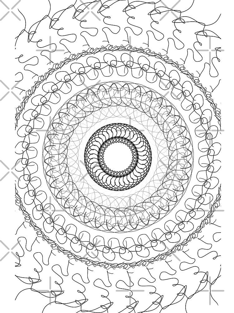 Thumbnail 4 of 4, Boxy T-Shirt, Programmer Cloth Graphical Visualization Line Art designed and sold by R4CProject.