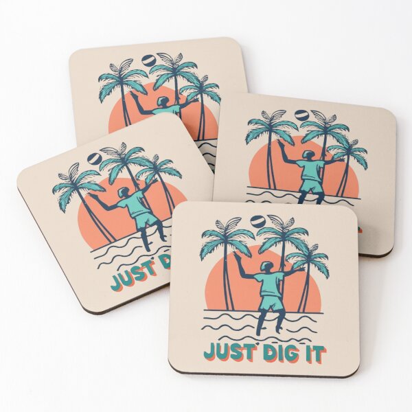 Item preview, ust Dig It Beach Volleyball palyer serving the ball  Cool Vintage designed and sold by UrbanGraphixs.