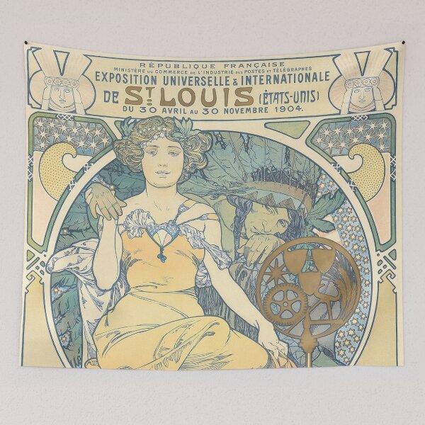 Item preview, HD. Universal Exposition of St Louis, by Alphonse Mucha. (Original colors) designed and sold by MINDTHECHERRY.