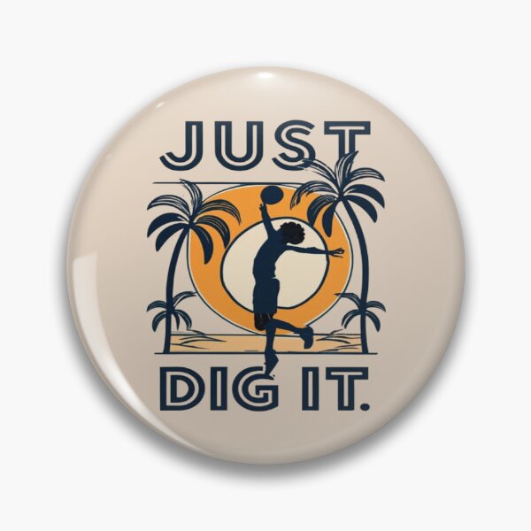 Item preview, Just Dig It Beach Volleyball palyer serving the ball  Cool Vintage designed and sold by UrbanGraphixs.