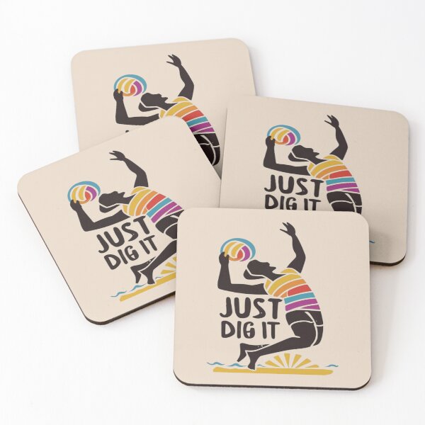 Item preview, Just Dig It Beach Volleyball palyer serving the ball  Cool Vintage designed and sold by UrbanGraphixs.