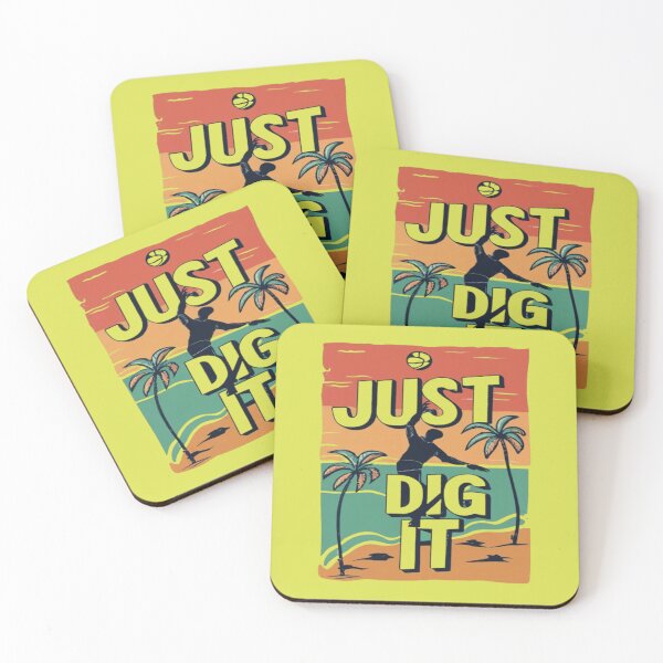 Item preview, Just Dig It Beach Volleyball palyer serving the ball  Cool Vintage designed and sold by UrbanGraphixs.