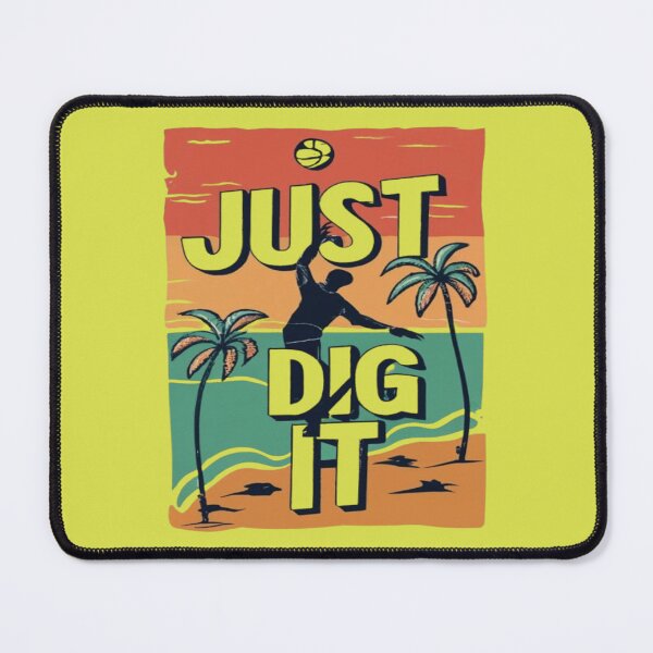Item preview, Just Dig It Beach Volleyball palyer serving the ball  Cool Vintage designed and sold by UrbanGraphixs.