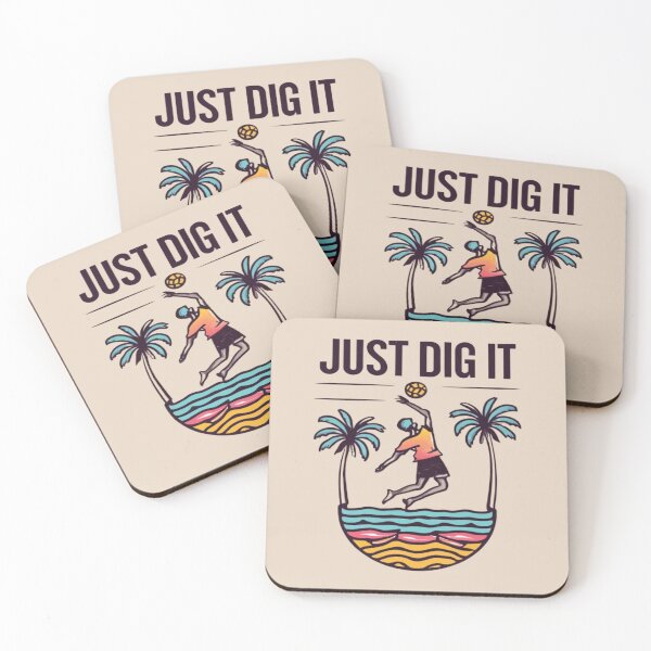 Item preview, Just Dig It Beach Volleyball palyer serving the ball  Cool Vintage designed and sold by UrbanGraphixs.