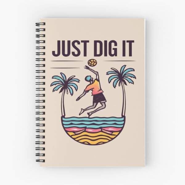 Item preview, Just Dig It Beach Volleyball palyer serving the ball  Cool Vintage designed and sold by UrbanGraphixs.