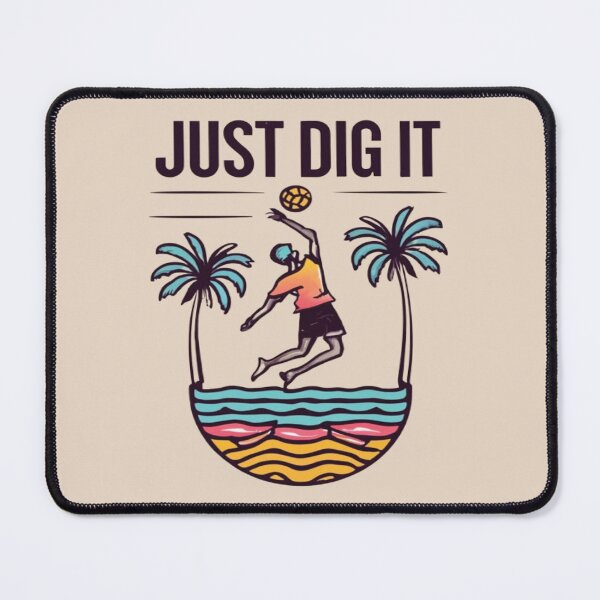 Item preview, Just Dig It Beach Volleyball palyer serving the ball  Cool Vintage designed and sold by UrbanGraphixs.