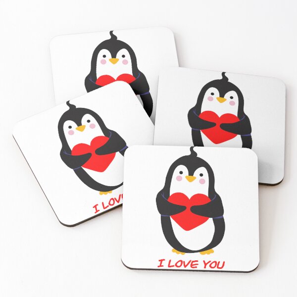 Item preview, Penguin heart I love you designed and sold by AngeMNunez.