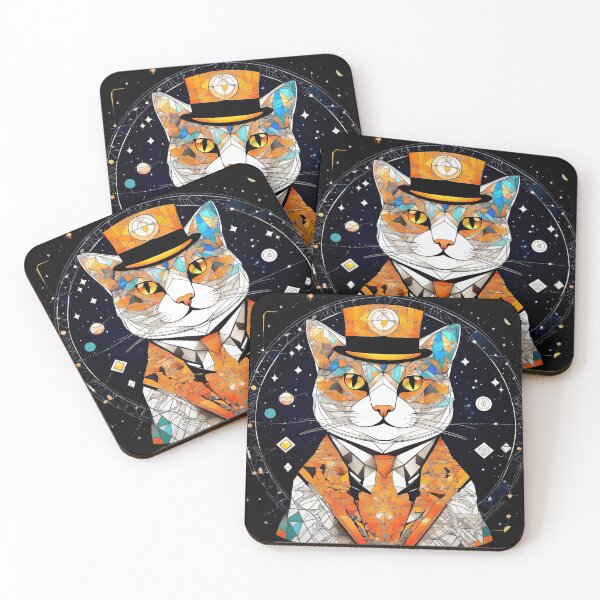 Item preview, Cosmic Distinguished Cat 28 designed and sold by Dose of Dysfunction.