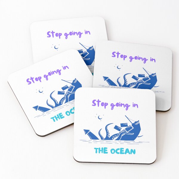 Item preview, Stop going in the ocean designed and sold by RodainaArt.