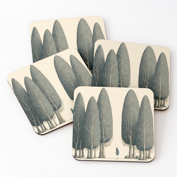 Item preview, Whimsical illustration of a forest designed and sold by randrdesign.