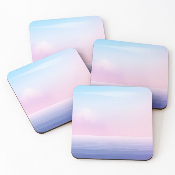 Item preview, A water with a pink and blue sky designed and sold by johndesign88.