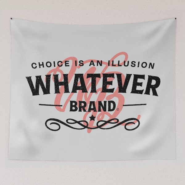 Item preview, Whatever Brand (black and red) designed and sold by Murder of Crows.