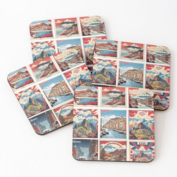 Artikelvorschau, Gemischte Länder Vintage-Tourismusplakate Weltaufkleberpaket 2 entworfen und verkauft von TravelersGems.
