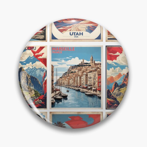 Item preview, Mixed Countries Vintage Tourism Posters World Sticker Pack 3 designed and sold by TravelersGems.