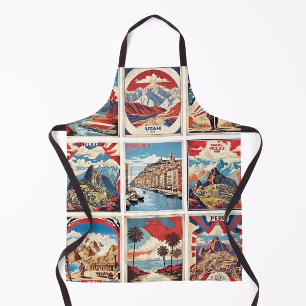 Artikelvorschau, Gemischte Länder, Vintage-Tourismusposter, Weltaufkleber-Set, 3 Stück entworfen und verkauft von TravelersGems.