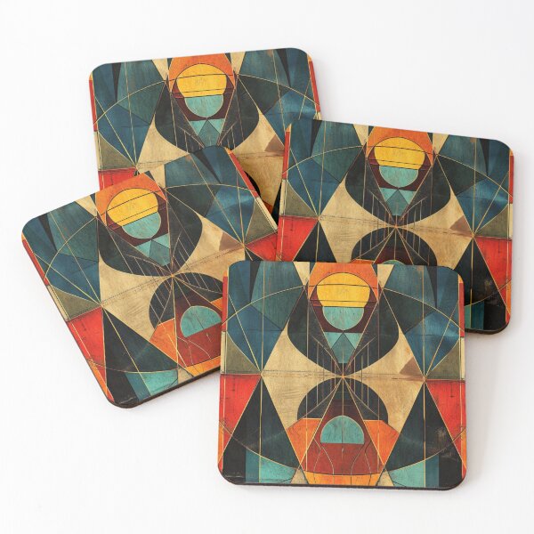 Item preview, Geometric Abstract Retro Fusion Art designed and sold by Nicholas Panek.