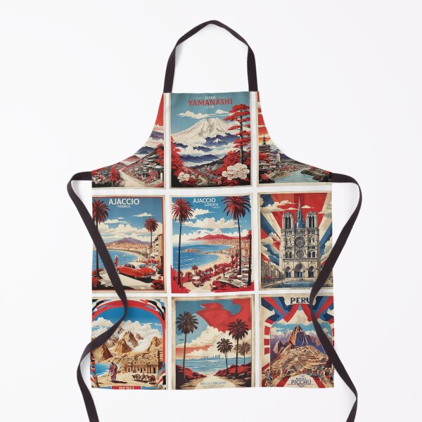 Item preview, Mixed Countries Vintage Tourism Posters World Sticker Pack 6 designed and sold by TravelersGems.
