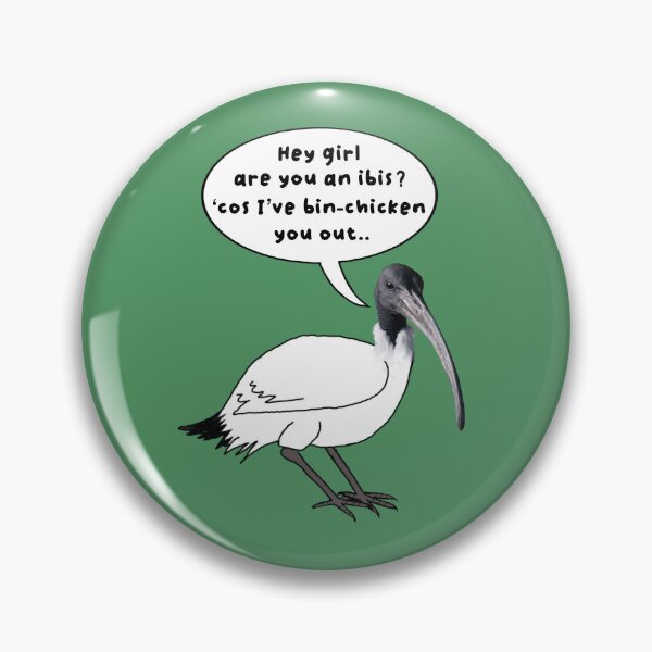 Item preview, Hey girl are you an ibis ? ‘Cos I’ve bin-chicken you out.. designed and sold by Rob Price.