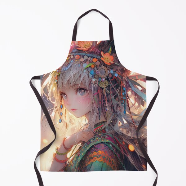 Item preview, Mystical Forest Bohemian Headdress Anime Girl designed and sold by bubblegoth.