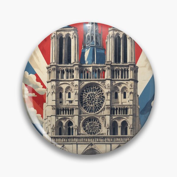 Item preview, Cathedrale Notre Dame France Vintage Poster Tourism 2 designed and sold by TravelersGems.