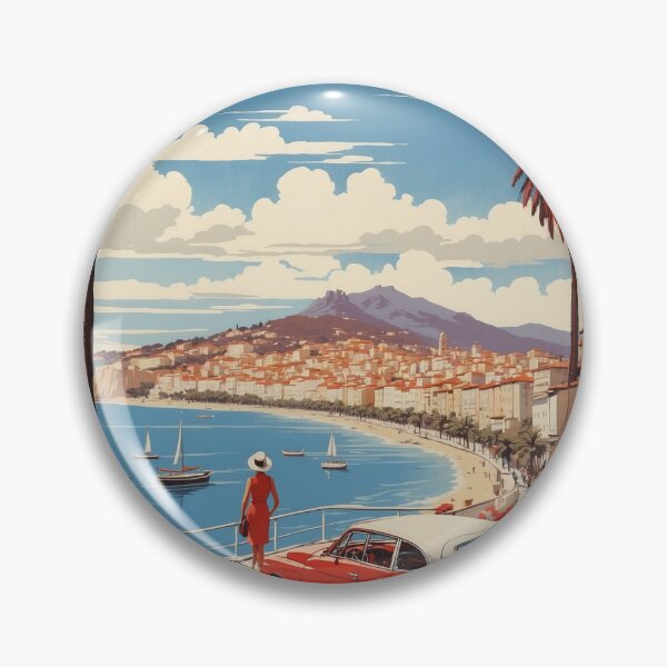 Item preview, Ajaccio France Vintage Poster Tourism  designed and sold by TravelersGems.