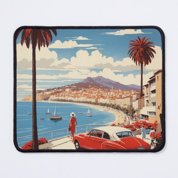 Item preview, Ajaccio France Vintage Poster Tourism designed and sold by TravelersGems.